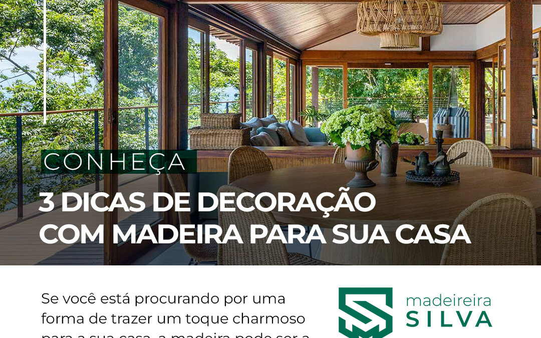 Decoração com madeira