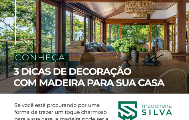 Decoração com madeira